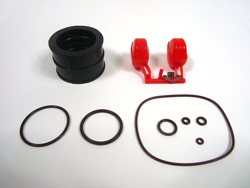 Dellorto PHBH Fuel resistant Overhaul kit (Mounting rubber, Float and O ring set) 