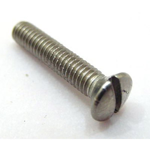 Screw 6x10mm raised counter sunk, light switch housing, stainless steel