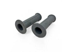 Lambretta Headset (handlebar) grips, TZR type, pair, Grey, S3, MB (slight damage and some marks)