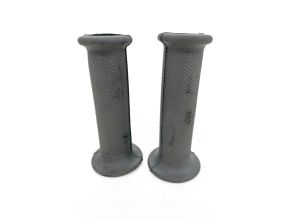 Lambretta Headset (handlebar) grips, TZR type, pair, Grey, S3, MB (slight damage and some marks)