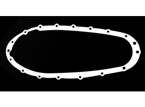 Crankcase side gasket, 1mm, white, REUSABLE, MB