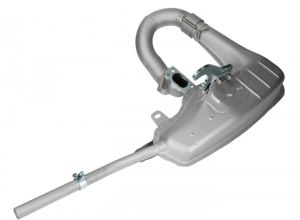 Lambretta Clubman (Big box) exhaust, Silver, MBgm