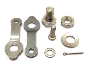 Lambretta Rear brake pedal clamp kit (set) stainless steel, MB