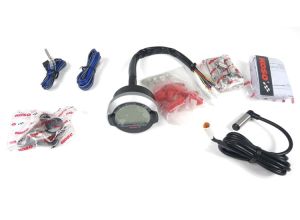 Lambretta Headset (handlebar) speedo/rev digital counter (Grey surround) needs MB mounting, S1/2, Koso