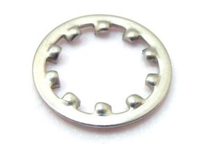 Washer shake proof 5mm, Lambretta external for headset bottom screw, stainless steel