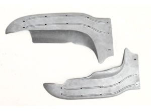 Lambretta Rear runner boards, pressed metal, pair, S1/2