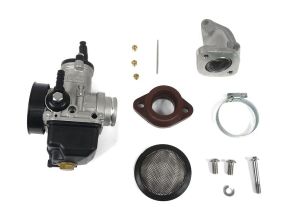 Lambretta carburettor kit, Large block, 30mm PHBH with tea strainer filter and flange type inlet manifold, MB