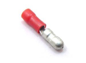 Universal Electrical connector, 4mm male bullet, Red