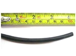 Universal Electrical heat shrink, Black, 6.4mm down to 3.2mm, 10cm