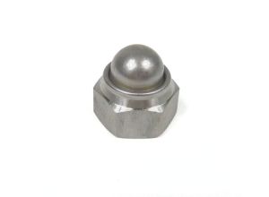 Nut dome 12x1.5mm, Lambretta front hub spindle, each, stainless steel, MB