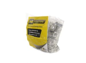 Nut dome 6mm, stainless steel, Bag of 100