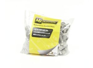 Screw hexagon set 6x10mm, Lambretta bolt in buffers, stainless steel, Bag of 100