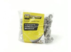 Screw hexagon set 6x12mm, Lambretta bolt in buffers, stainless steel, Bag of 100