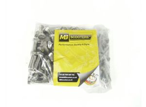 Screw hexagon set 8x25mm, stainless steel, Bag of 100