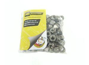 Nut nyloc 7mm, stainless steel, Bag of 100