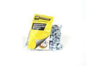 Nut nyloc 7mm, zinc plated, Bag of 100