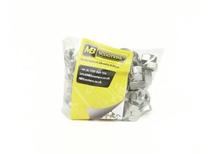 Nut plain 8mm, stainless steel, Bag of 100