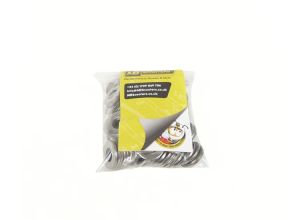 Washer plain 6mm, form C wider, stainless steel, bag of 100
