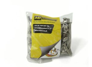 Screw raised counter sunk 5x25mm, stainless steel, Bag of 100