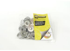 Washer repair 6x18mm, Lambretta front dampers, stainless steel, Bag of 100
