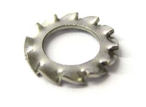 Washer shake proof 6mm, external, stainless steel