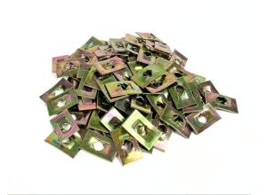 Lambretta Runner board and Gp side panel speed clips, zinc plated, Bag 100