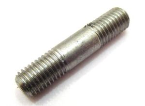 Stud 7x34mm - 12x10x12mm, Lambretta short inlet, stainless steel, MB