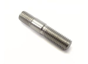 Stud 7x34mm - 17x7x10mm, Lambretta exhaust port, oval, RT inlet, stainless steel, MB