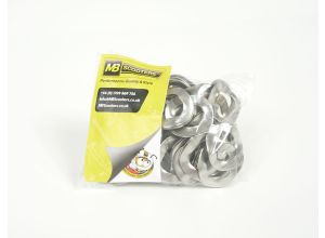 Washer wavy 16mm, Lambretta rear shocker, stainless steel, Bag of 100