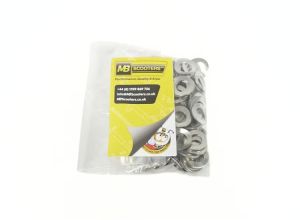 Washer wavy 7mm, stainless steel, Bag of 100