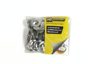 Washer wavy 8mm, stainless steel, Bag of 100