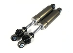 Lambretta Front shock absorber (shocker, damper) Steel Grey, adjustable, pair, bgm