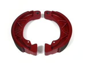 Lambretta Brake shoes, front and back fitment, high performance race type, Li, Sx, Tv