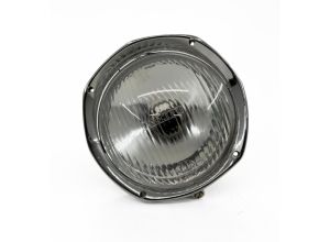 Lambretta Headlight, assembly, complete with bulb holder, Sx, Tv, ITALIAN