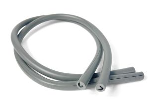 Lambretta Legshield rubber beading, pair, Grey, Italian