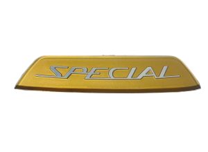 Lambretta Rear frame badge Special, Golden type