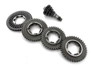 Lambretta Gearbox, Gp200 (Gp125) complete (4 loose gears and cluster) Indian