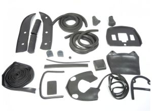 Lambretta Rubber bodywork kit, Grey, Li type, S3