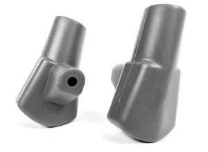 Lambretta Stand feet rubber, pair, Grey, Italian