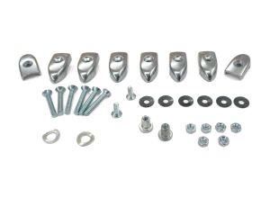 Lambretta Legshield alloy channel end cap set (kit) Li, Sx, Tv, set of 8, Casa