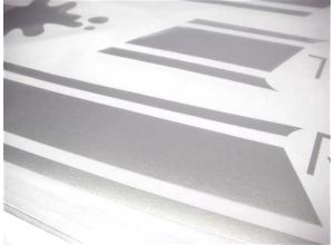 Lambretta Sticker Gp 'Panel stripes' Chrome