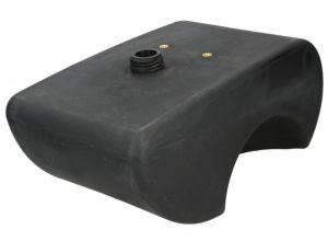 Lambretta Petrol (fuel) tank, 12 litres long range, carb cut out both sides, Black, bgm