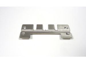 Lambretta Side panel spring clip plate, clip on type, stainless steel, Gp late S3, MB