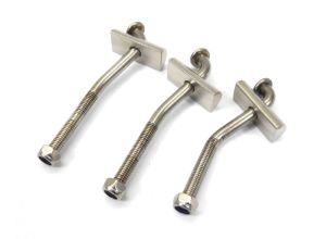Lambretta Tool box tie rod kit (set) stainless steel, MB