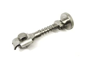 Lambretta Rear brake cable adjuster assembly, stainless steel, MB