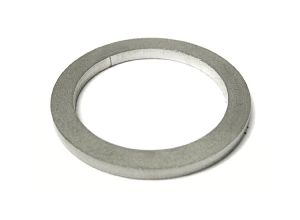Lambretta Headset (handlebar) throttle tube shim, straight, 2mm, stainless steel, S3, MB