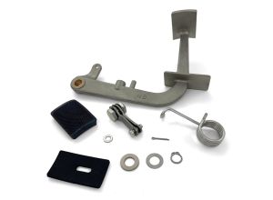 Lambretta Rear brake pedal kit, rubber, Black, S3, Race-Tour MB