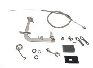 Lambretta Rear brake pedal kit, Grey rubber, S3, Race-Tour MB