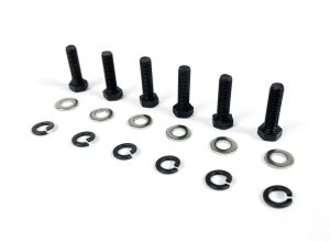 Lambretta Gear box endplate fastener kit, with high tensile bolts and washers