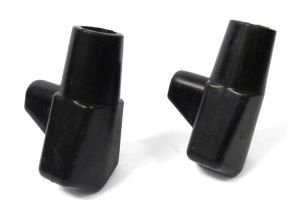 Lambretta Stand feet rubber, pair, Black, MB